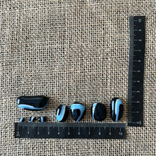 Load image into Gallery viewer, Jewellers' Glass Pebbles - Orca Pod