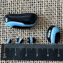 Load image into Gallery viewer, Jewellers' Glass Pebbles - Orca Pod