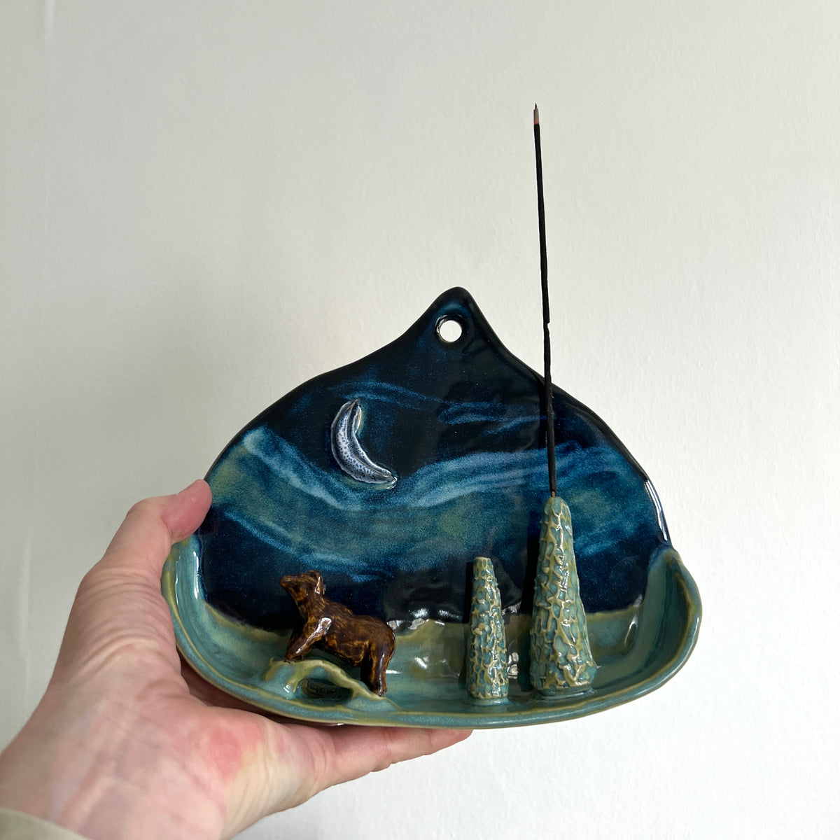 Forest Bear Incense Wall Sconce