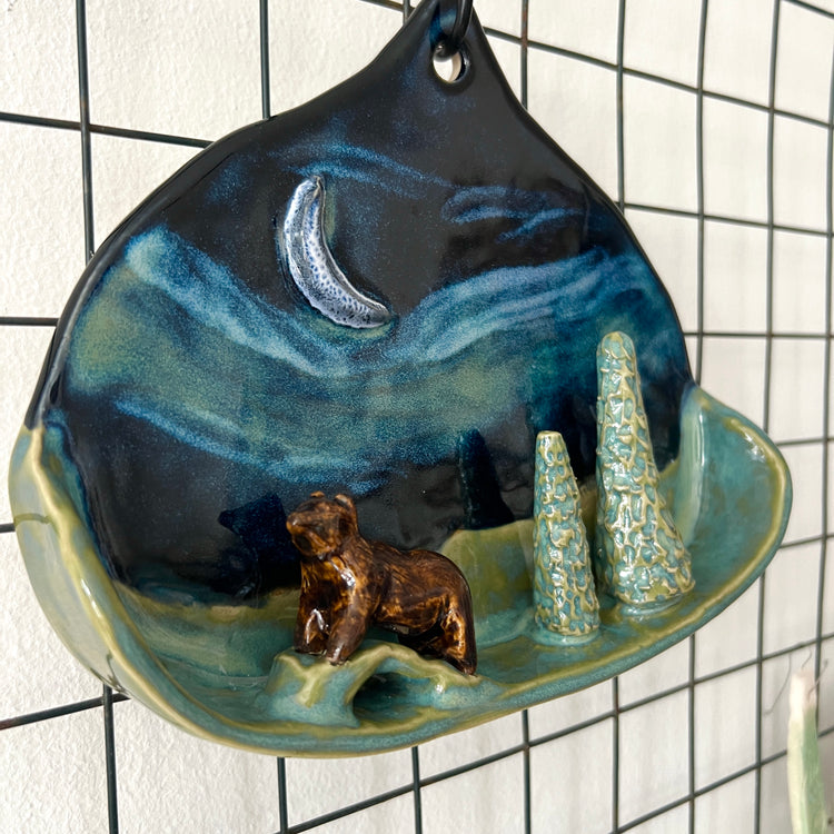 Incense Wall Sconce - Forest Bear