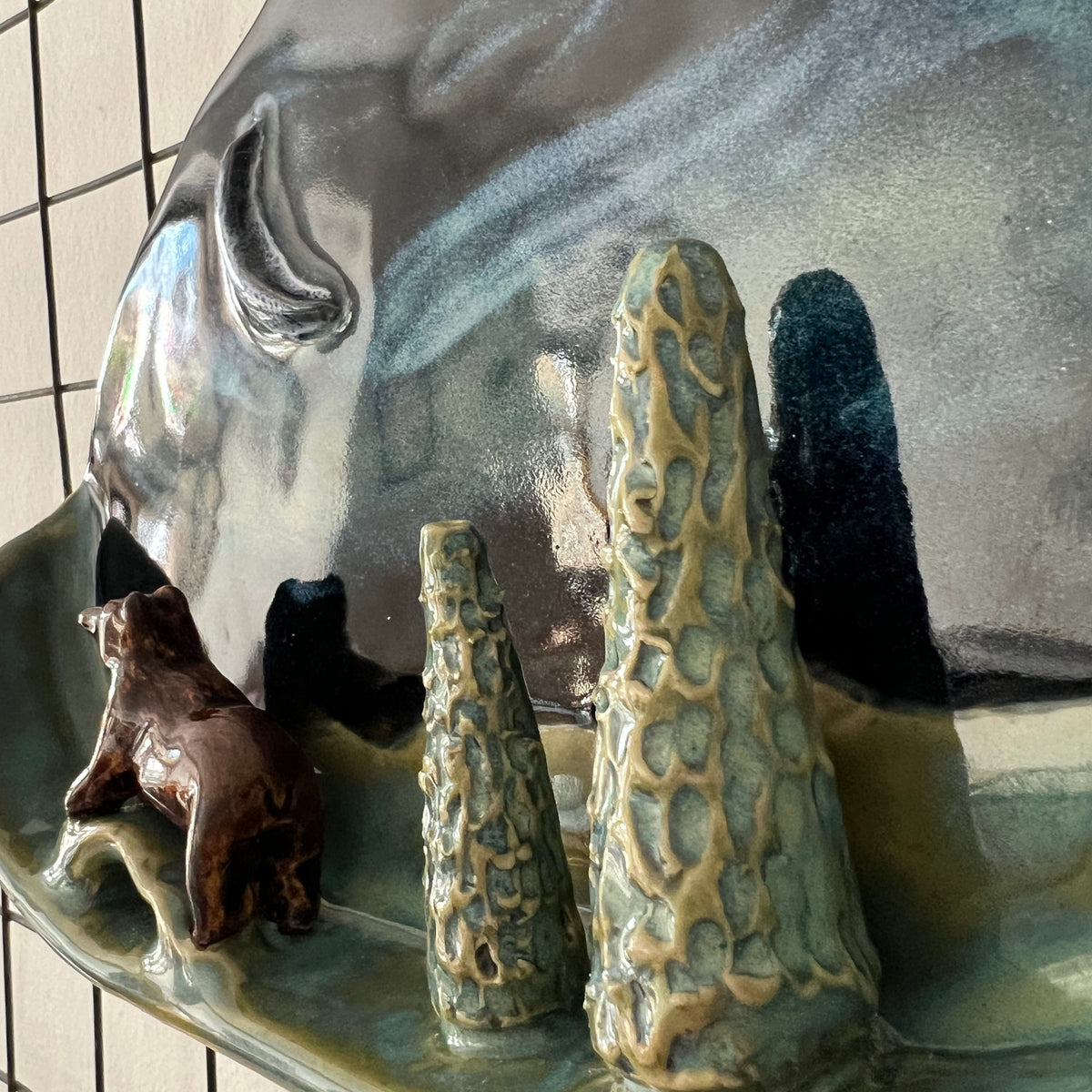 Forest Bear Incense Wall Sconce