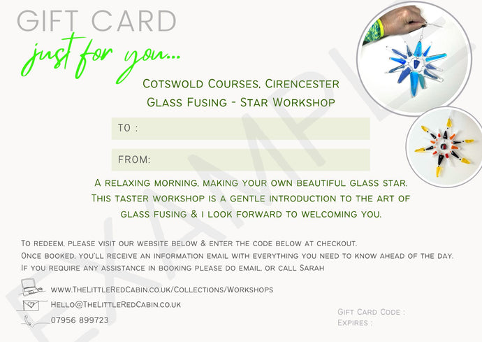 Glass Star ☆ Taster Workshop