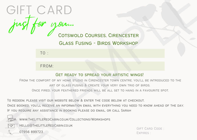 Glass Birds ☆ Taster Workshop