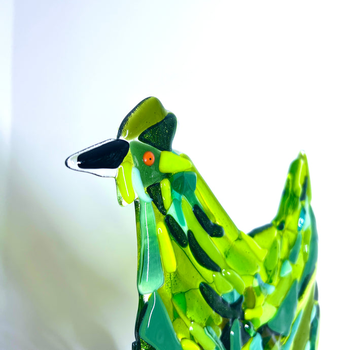 Garden Decor  - Green Chicken