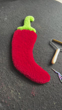 Load and play video in Gallery viewer, Wool Wall Art - Chilli (lge)
