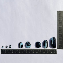 Load image into Gallery viewer, Jewellers&#39; Glass Pebbles - Orca Pod

